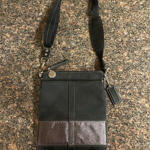 Dark navy coach cross body bag